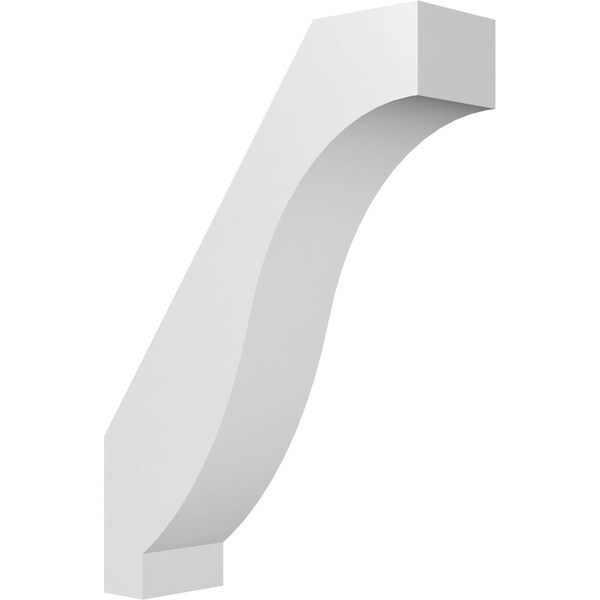 Ekena Millwork 3-in. W x 10-in. D x 14-in. H Baker Architectural Grade PVC Knee Brace BRCP03X10X14BKR - main